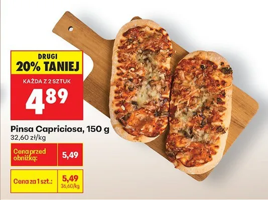 Pinsa Capriciosa, 150 g promocja w Biedronka