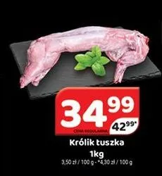 Królik tuszka 1kg Delfin promocja w Delfin