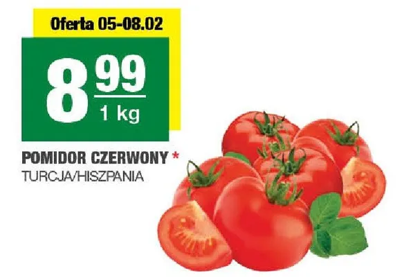 Pomidor czerwony Turcja/Hiszpania promocja w SPAR