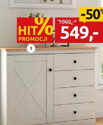 Komoda KOM1D4S Frija promocja w Black Red White