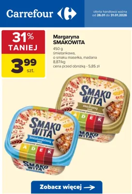 Margaryna maślana Smakowita promocja w Carrefour