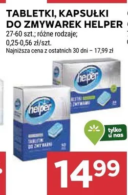 Tabletki, kapsułki do zmywarek Helper promocja w Stokrotka