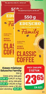 Kawa mielona Family 550 g promocja w Dino