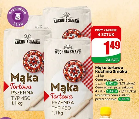 Mąka tortowa  promocja w Dino