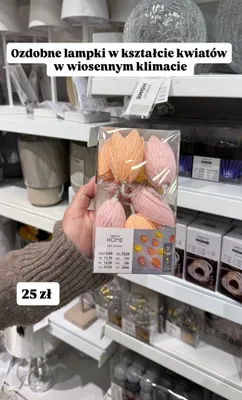 Lampki LED kształt kwiatów promocja w Pepco