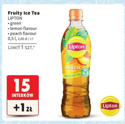 Herbata Fruity Ice Tea, różne rodzaje promocja w Intermarche
