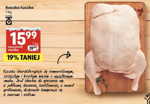 Kaczka tuszka Delikatesy Centrum promocja w Delikatesy Centrum