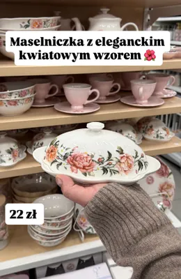 Maselniczka z kwiatowym wzorem promocja w Pepco