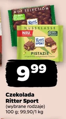 Czekolada Ritter Sport wybrane rodzaje promocja w Netto