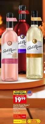 Wino Carlo Rossi Sweet White promocja w Biedronka