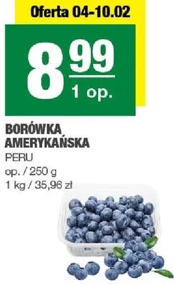 Borówka amerykańska Peru promocja w SPAR