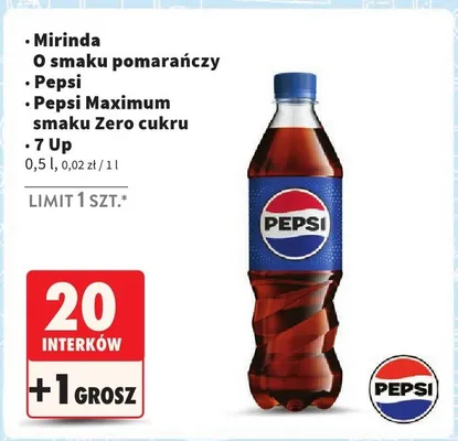 Napój gazowany 500 ml, różne rodzaje promocja w Intermarche