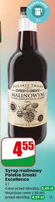 Syrop malinowy Excellence promocja w Dino