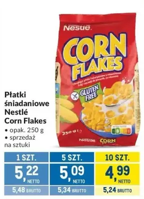 Płatki śniadaniowe Nestlé Corn Flakes promocja w Makro