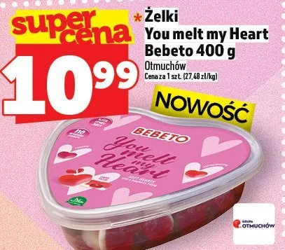 Żelki You melt my Heart Bebeto 400 g promocja w TOPAZ