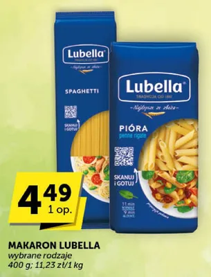 Makaron Lubella wybrane rodzaje promocja w Euro Sklep