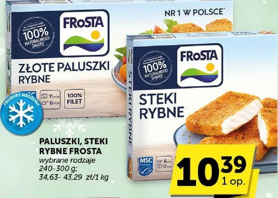 Paluszki rybne Frosta Złote Paluszki Rybne promocja w Euro Sklep