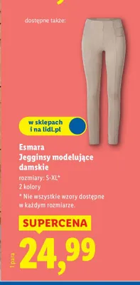 Legginsy modelujące damskie promocja w Lidl