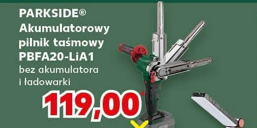 Pilnik taśmowy akumulatorowy PBFA20-LiA1 Parkside promocja w Kaufland