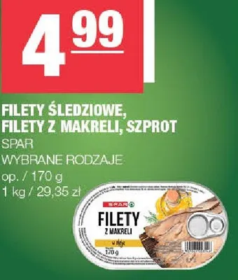 Filety śledziowe promocja w SPAR