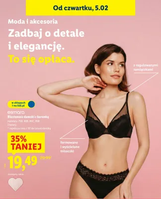 Biustonosz damski z koronką promocja w Lidl