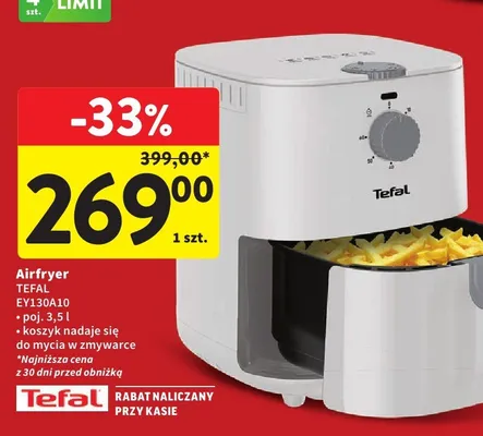 Airfryer Tefal EY130A10 promocja w Intermarche