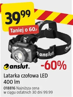 Latarka czołowa LED 400 lm anslut promocja w Jula