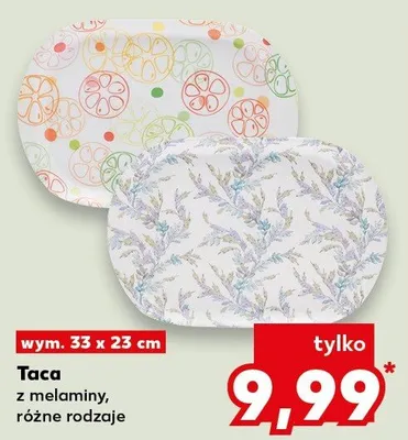 Taca z melaminy, różne rodzaje Kaufland promocja w Kaufland