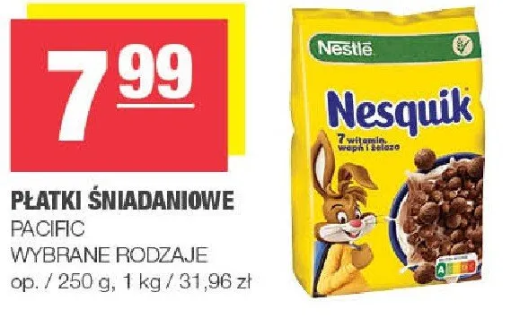 Płatki śniadaniowe Nesquik Nestlé promocja w SPAR