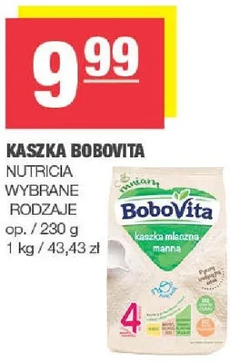 Kaszka Bobovita NUTRICIA wybrane rodzaje promocja w SPAR