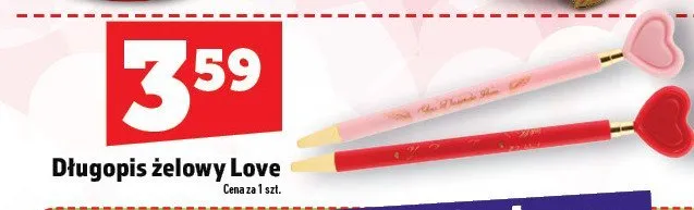 Długopis żelowy Love promocja w TOPAZ