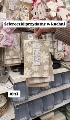 Ściereczki kuchenne 3-pak 33x66cm promocja w Pepco