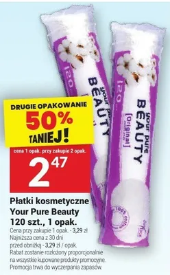 Płatki kosmetyczne Your Pure Beauty promocja w Twój Market