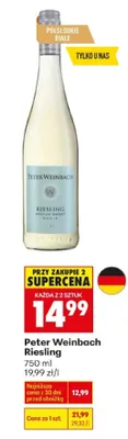 Wino Peter Weinbach Riesling promocja w Biedronka