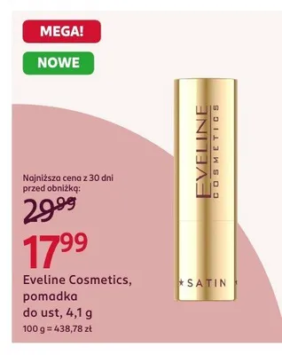 Pomadka do ust, 4,1 g Eveline Cosmetics promocja w Rossmann