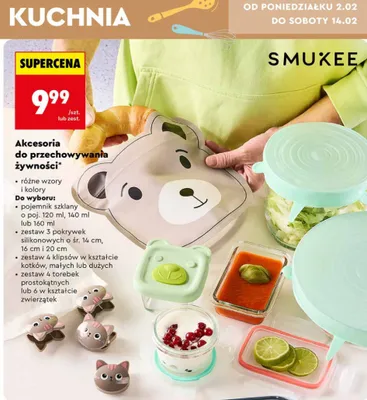 Pojemnik szklany 120 ml, 140 ml lub 160 ml promocja w Biedronka