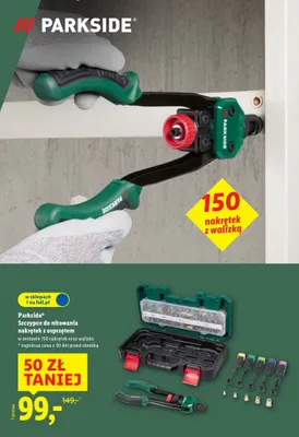 Szczypce do nitowania nakrętek z osprzętem promocja w Lidl