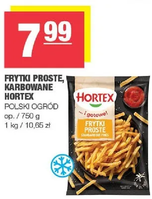 Frytki proste, karbowane Hortex Polski Ogród promocja w SPAR
