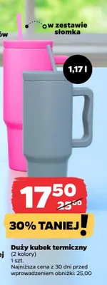 Duży kubek termiczny 2 kolory 1,17 l promocja w Netto