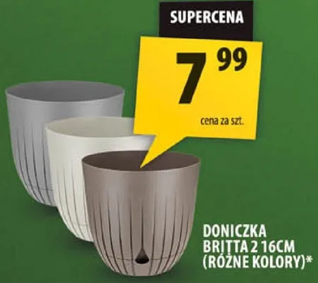 Doniczka Britta 2 16cm (różne kolory) promocja w Arhelan