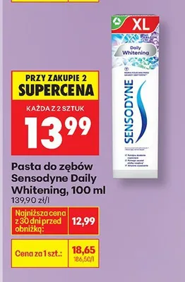Pasta do zębów Daily Whitening, 100 ml promocja w Biedronka
