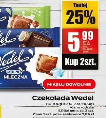 Czekolada Wedel promocja w Supeco