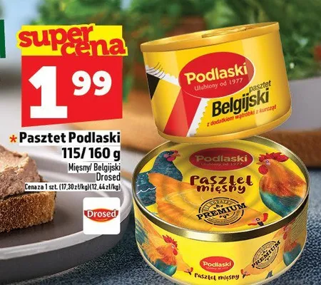 Pasztet Podlaski Brusco/Belgijski Drobsol promocja w TOPAZ