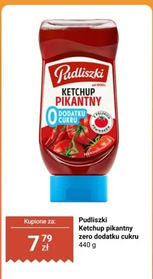 Ketchup pikantny zero dodatku cukru promocja w Biedronka
