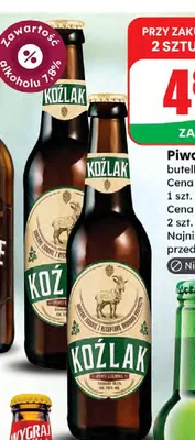 Piwo Koźlak Krotoszyński promocja w Dino