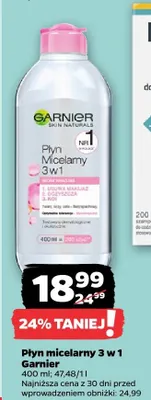 Płyn micelarny 3 w 1 Garnier promocja w Netto