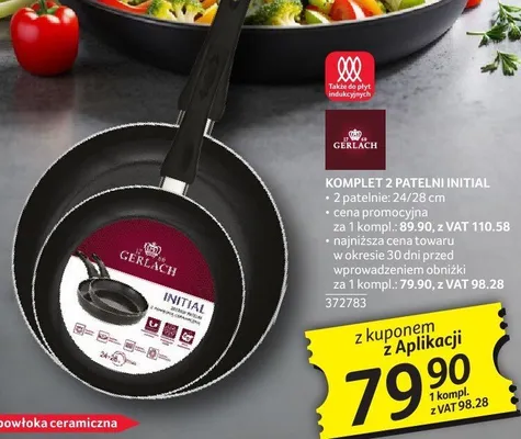Komplet 2 patelni Initial Gerlach promocja w Selgros