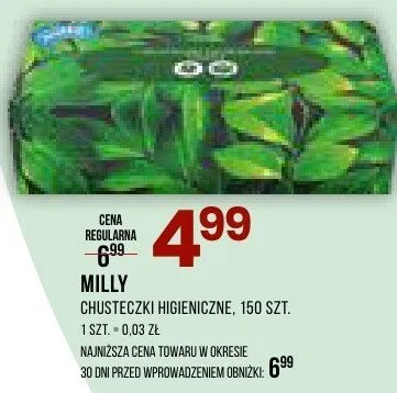 Chusteczki higieniczne promocja w Drogerie Natura