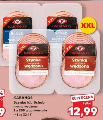 Szynka mocno wędzona Kabanos promocja w Kaufland
