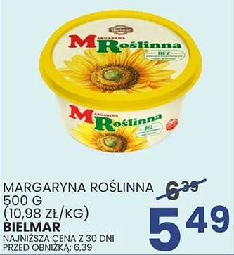 Margaryna roślinna 500 g BIELMAR promocja w Wafelek
